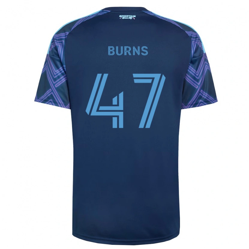 Danxen Herren Trevor Burns #47 Königsblau Violett Auswärtstrikot Trikot 2026/27 T-Shirt