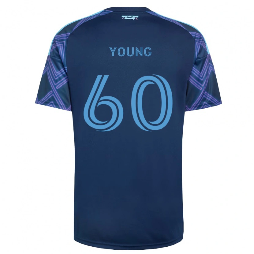 Danxen Herren Nate Young #60 Königsblau Violett Auswärtstrikot Trikot 2026/27 T-Shirt