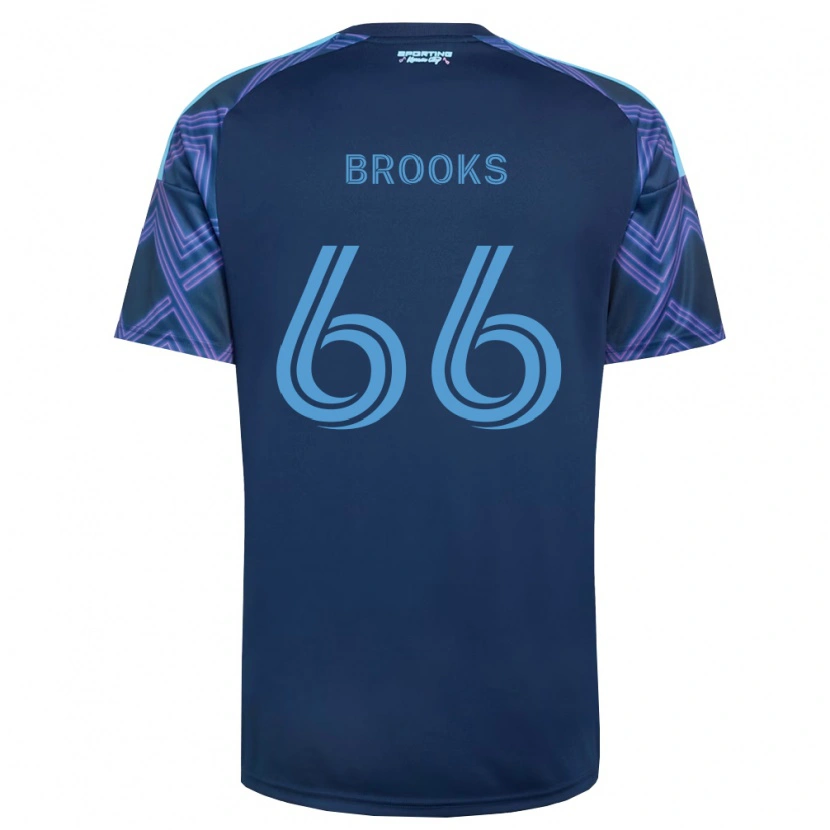 Danxen Herren Edson Brooks #66 Königsblau Violett Auswärtstrikot Trikot 2026/27 T-Shirt