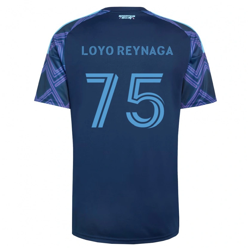 Danxen Herren Zamir Loyo Reynaga #75 Königsblau Violett Auswärtstrikot Trikot 2026/27 T-Shirt
