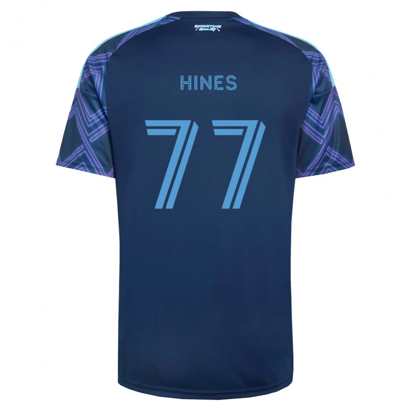 Danxen Herren Kashan Hines #77 Königsblau Violett Auswärtstrikot Trikot 2026/27 T-Shirt