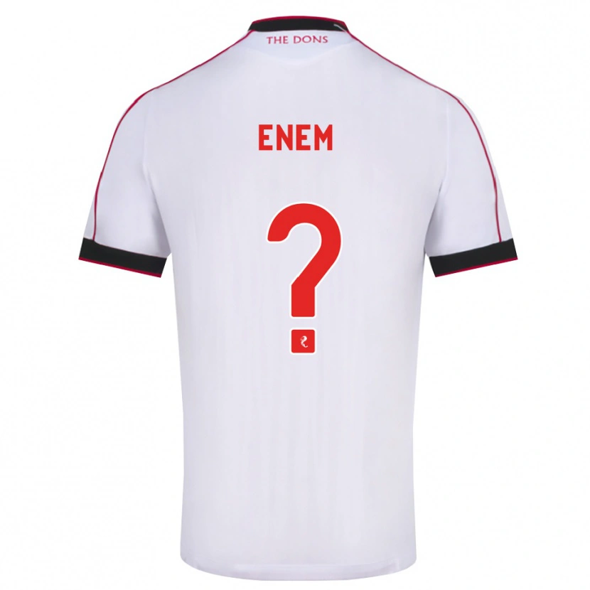 Danxen Herren Victor Enem #0 Schwarz Rot Weiß Auswärtstrikot Trikot 2026/27 T-Shirt