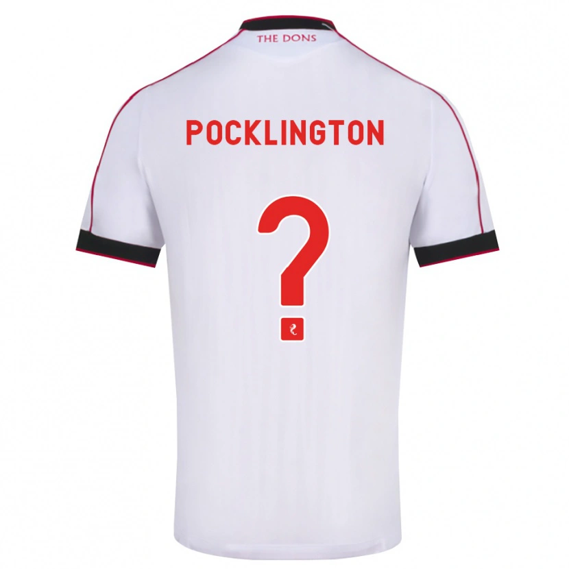Danxen Herren Max Pocklington #0 Schwarz Rot Weiß Auswärtstrikot Trikot 2026/27 T-Shirt