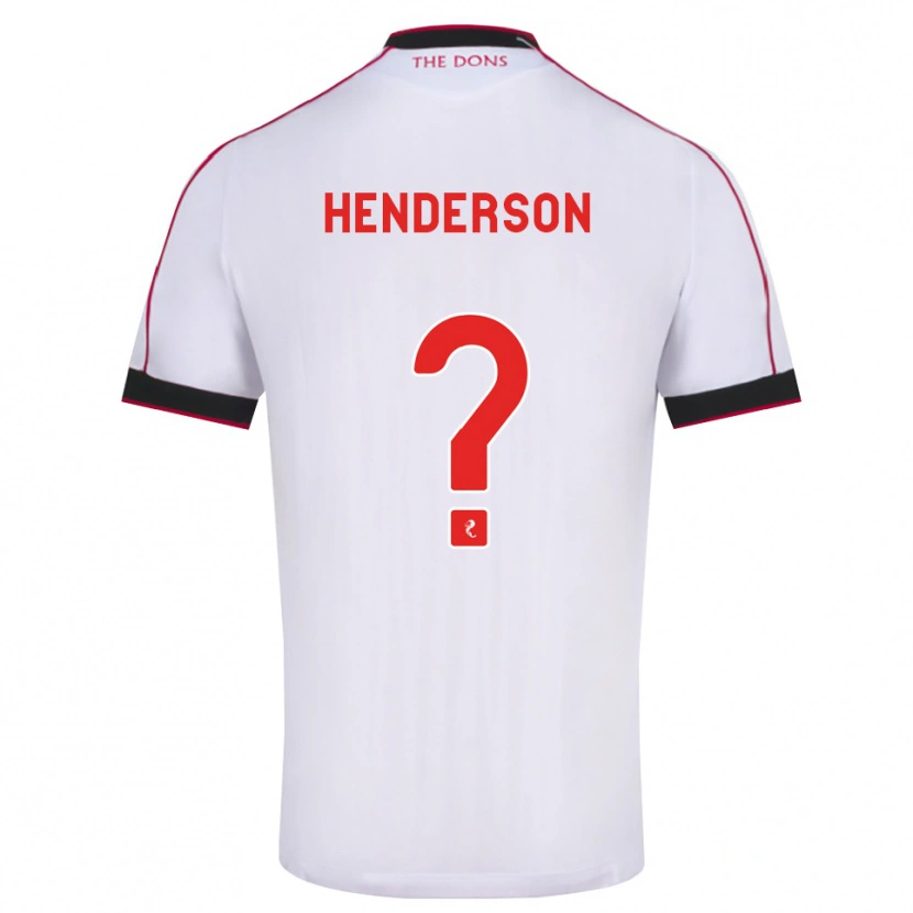 Danxen Herren Jay Henderson #0 Schwarz Rot Weiß Auswärtstrikot Trikot 2026/27 T-Shirt