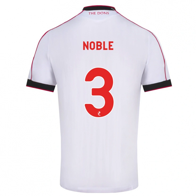 Danxen Herren Niamh Noble #3 Schwarz Rot Weiß Auswärtstrikot Trikot 2026/27 T-Shirt