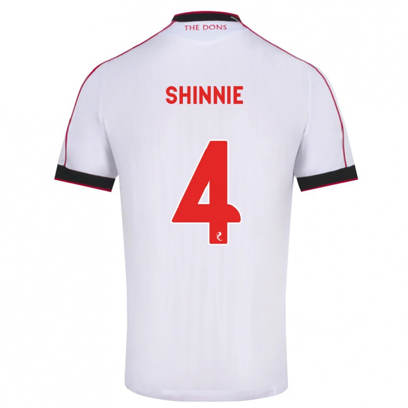 Danxen Herren Graeme Shinnie #4 Schwarz Rot Weiß Auswärtstrikot Trikot 2026/27 T-Shirt