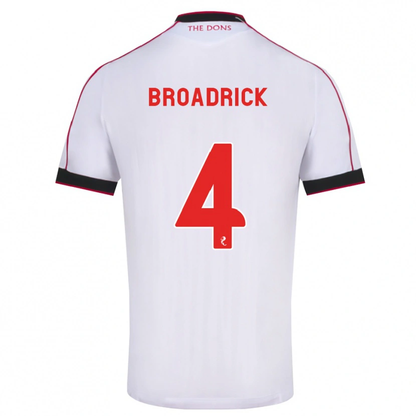 Danxen Herren Jessica Broadrick #4 Schwarz Rot Weiß Auswärtstrikot Trikot 2026/27 T-Shirt