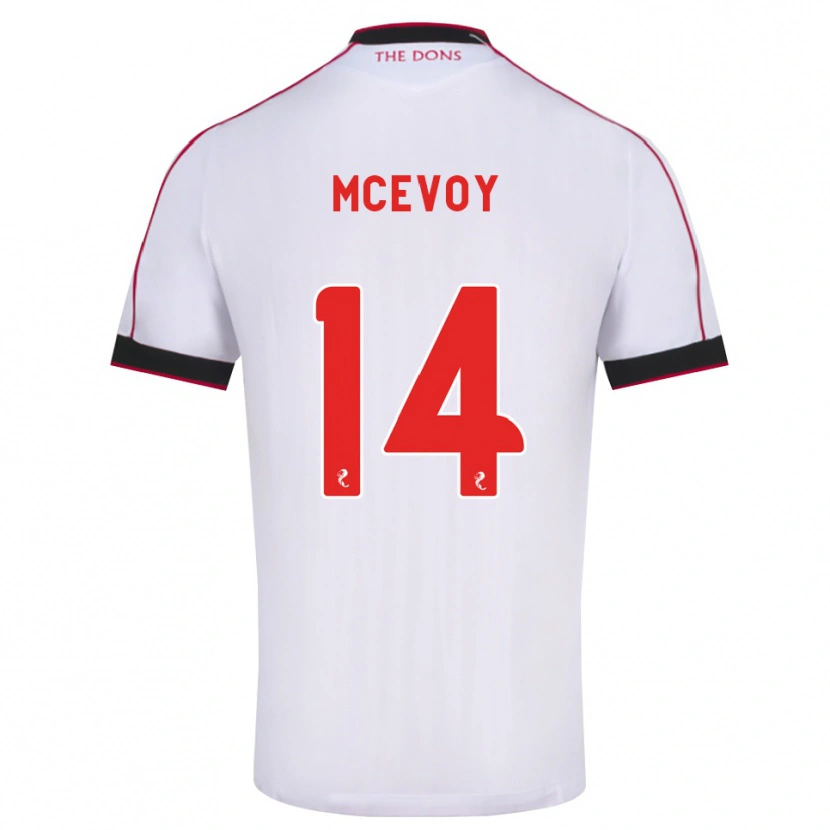 Danxen Herren Holly Mcevoy #14 Schwarz Rot Weiß Auswärtstrikot Trikot 2026/27 T-Shirt