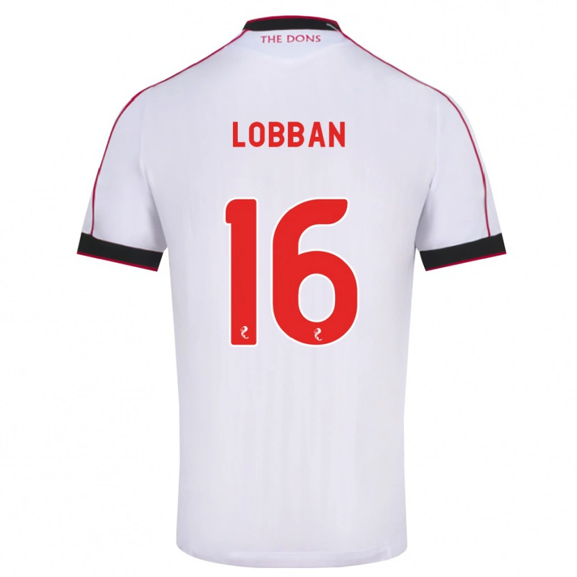 Danxen Herren Dylan Lobban #16 Schwarz Rot Weiß Auswärtstrikot Trikot 2026/27 T-Shirt