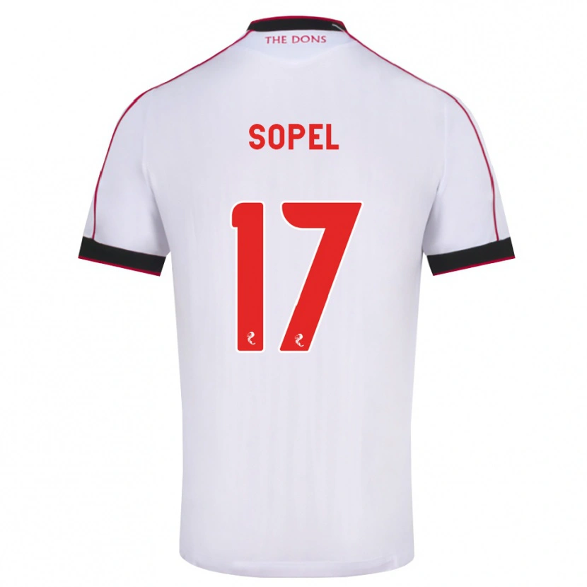 Danxen Herren Nadia Sopel #17 Schwarz Rot Weiß Auswärtstrikot Trikot 2026/27 T-Shirt