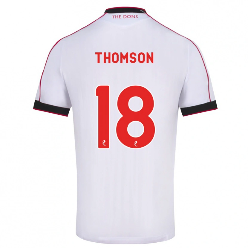 Danxen Herren Eva Thomson #18 Schwarz Rot Weiß Auswärtstrikot Trikot 2026/27 T-Shirt
