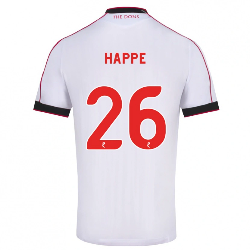 Danxen Herren Dan Happe #26 Schwarz Rot Weiß Auswärtstrikot Trikot 2026/27 T-Shirt