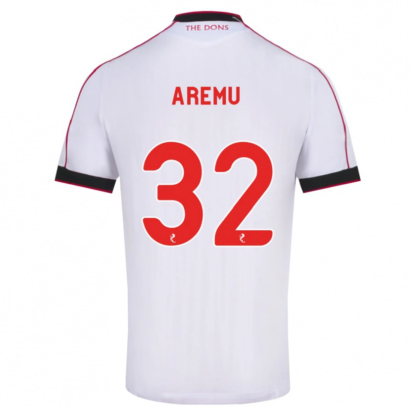 Danxen Herren Afeez Aremu #32 Schwarz Rot Weiß Auswärtstrikot Trikot 2026/27 T-Shirt