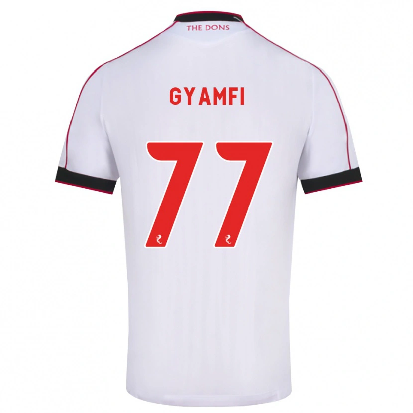 Danxen Herren Emmanuel Gyamfi #77 Schwarz Rot Weiß Auswärtstrikot Trikot 2026/27 T-Shirt