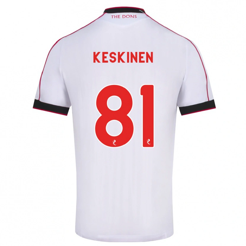 Danxen Herren Topi Keskinen #81 Schwarz Rot Weiß Auswärtstrikot Trikot 2026/27 T-Shirt