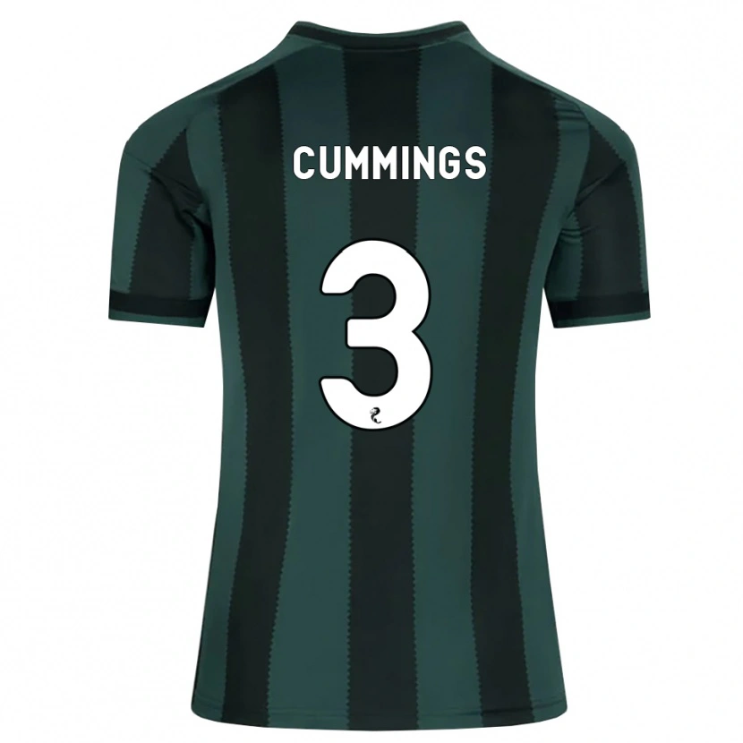 Danxen Herren Sydney Cummings #3 Dunkles Schiefergrau Schwarz Auswärtstrikot Trikot 2026/27 T-Shirt