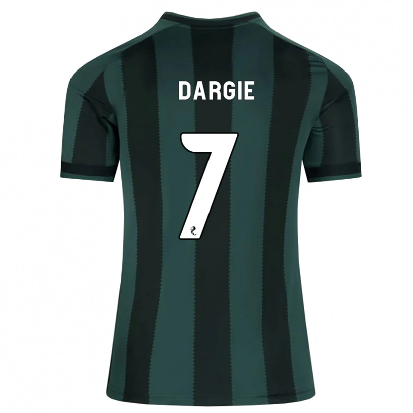 Danxen Herren Rhys Dargie #7 Dunkles Schiefergrau Schwarz Auswärtstrikot Trikot 2026/27 T-Shirt