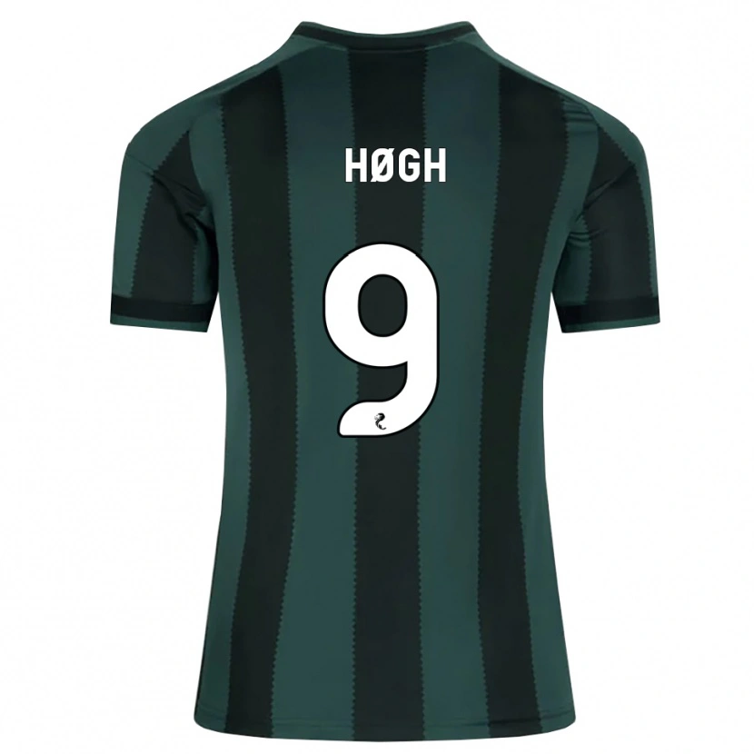 Danxen Herren Kasper Høgh #9 Dunkles Schiefergrau Schwarz Auswärtstrikot Trikot 2026/27 T-Shirt