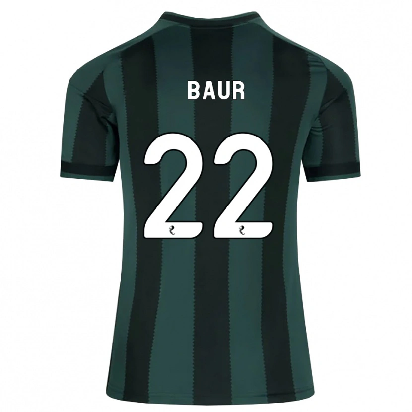 Danxen Herren Mika Baur #22 Dunkles Schiefergrau Schwarz Auswärtstrikot Trikot 2026/27 T-Shirt