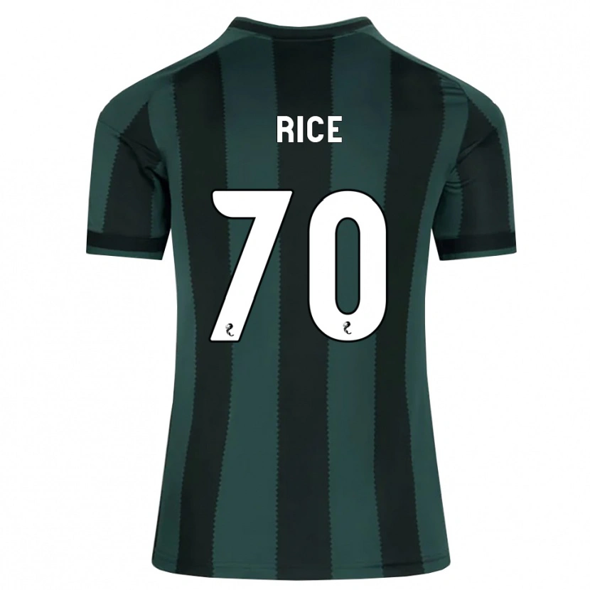 Danxen Herren Aidan Rice #70 Dunkles Schiefergrau Schwarz Auswärtstrikot Trikot 2026/27 T-Shirt
