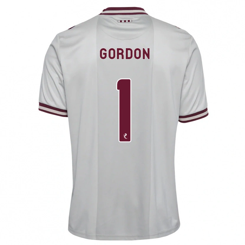 Danxen Herren Craig Gordon #1 Weiß Burgunder Auswärtstrikot Trikot 2026/27 T-Shirt