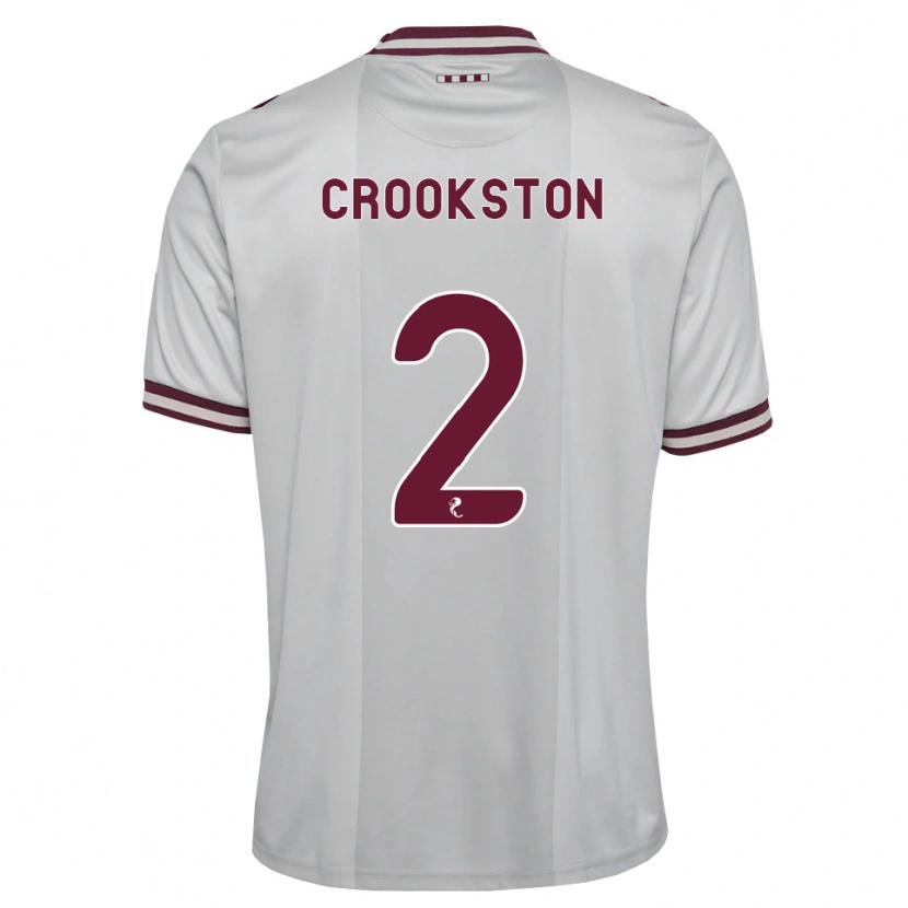 Danxen Herren Gregor Crookston #2 Weiß Burgunder Auswärtstrikot Trikot 2026/27 T-Shirt