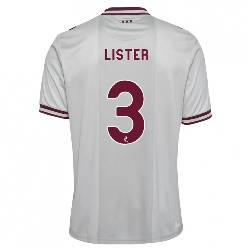 Danxen Herren Henry Lister #3 Weiß Burgunder Auswärtstrikot Trikot 2026/27 T-Shirt