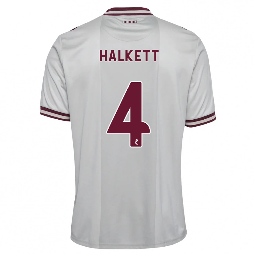 Danxen Herren Craig Halkett #4 Weiß Burgunder Auswärtstrikot Trikot 2026/27 T-Shirt