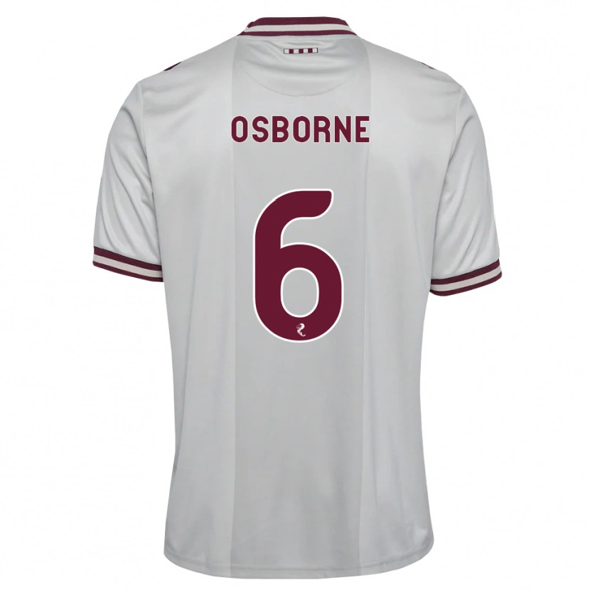 Danxen Herren Alfie Osborne #6 Weiß Burgunder Auswärtstrikot Trikot 2026/27 T-Shirt