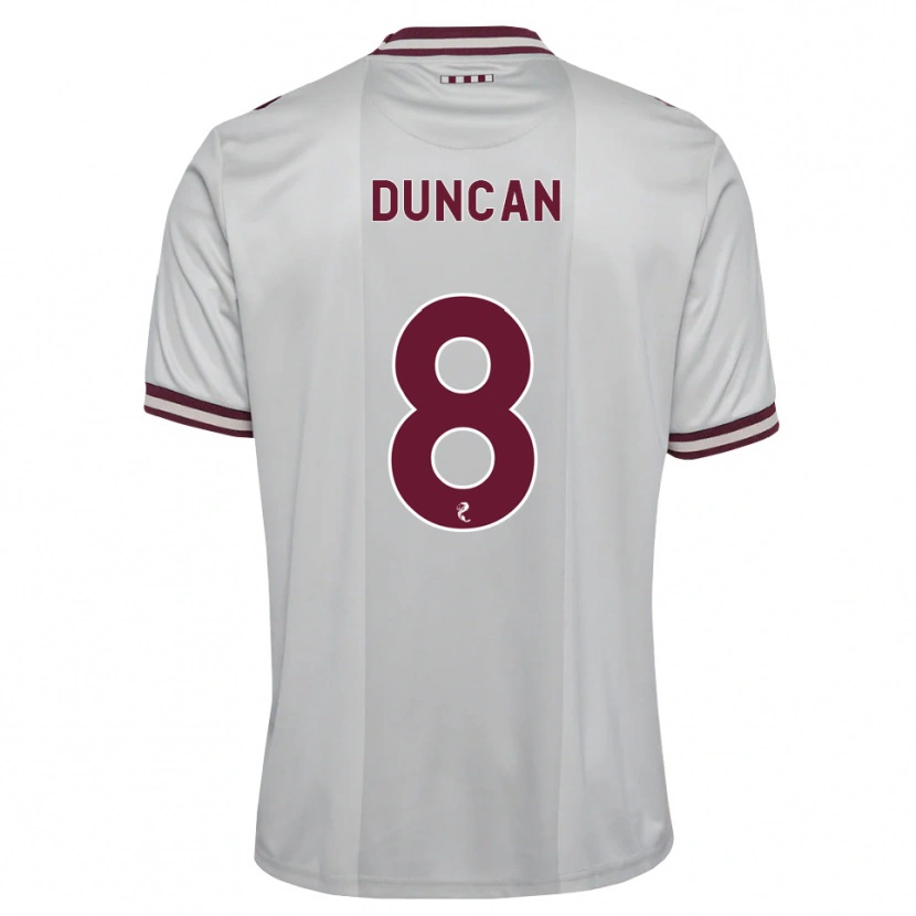 Danxen Herren Ryan Duncan #8 Weiß Burgunder Auswärtstrikot Trikot 2026/27 T-Shirt