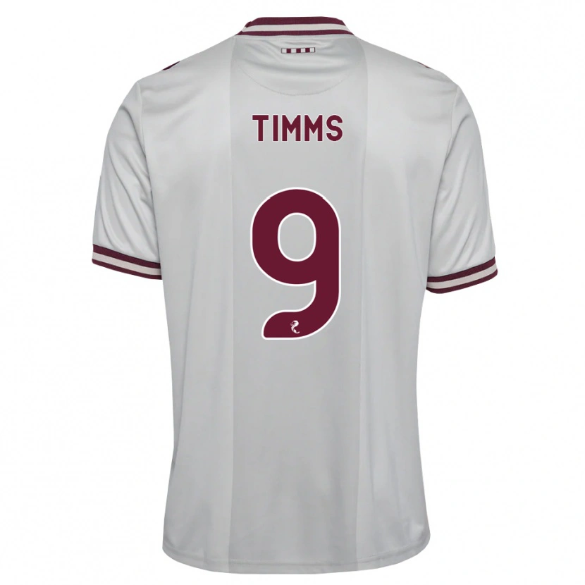 Danxen Herren Georgia Timms #9 Weiß Burgunder Auswärtstrikot Trikot 2026/27 T-Shirt