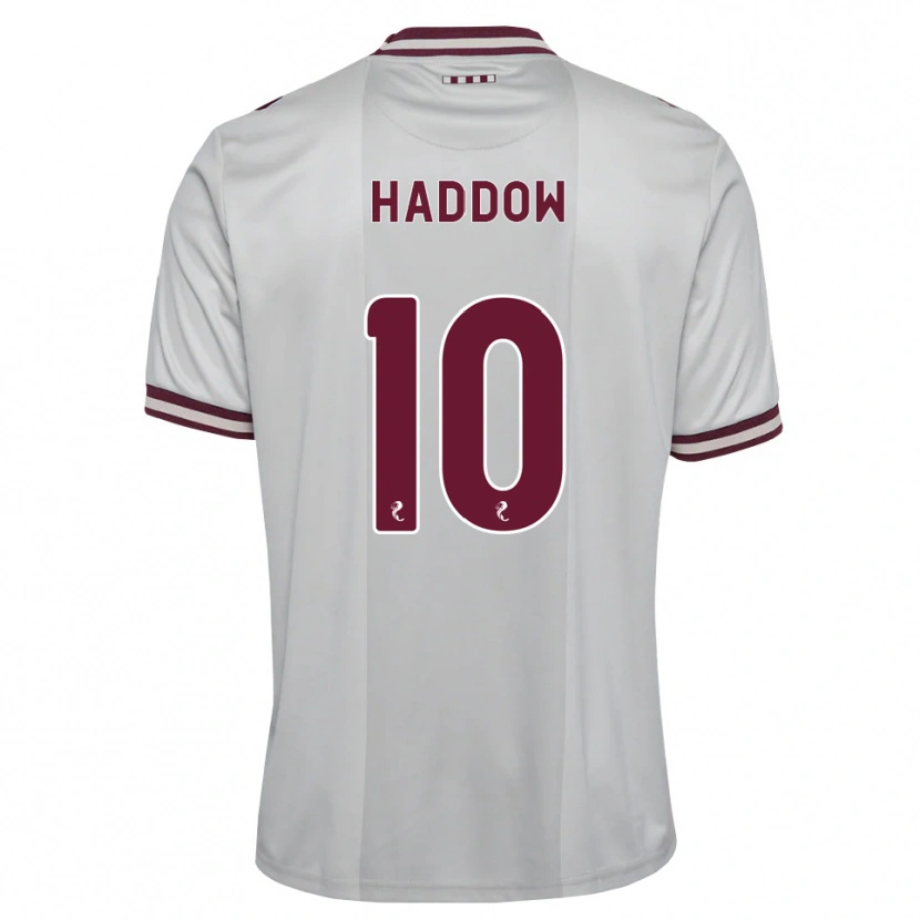 Danxen Herren Aiden Haddow #10 Weiß Burgunder Auswärtstrikot Trikot 2026/27 T-Shirt