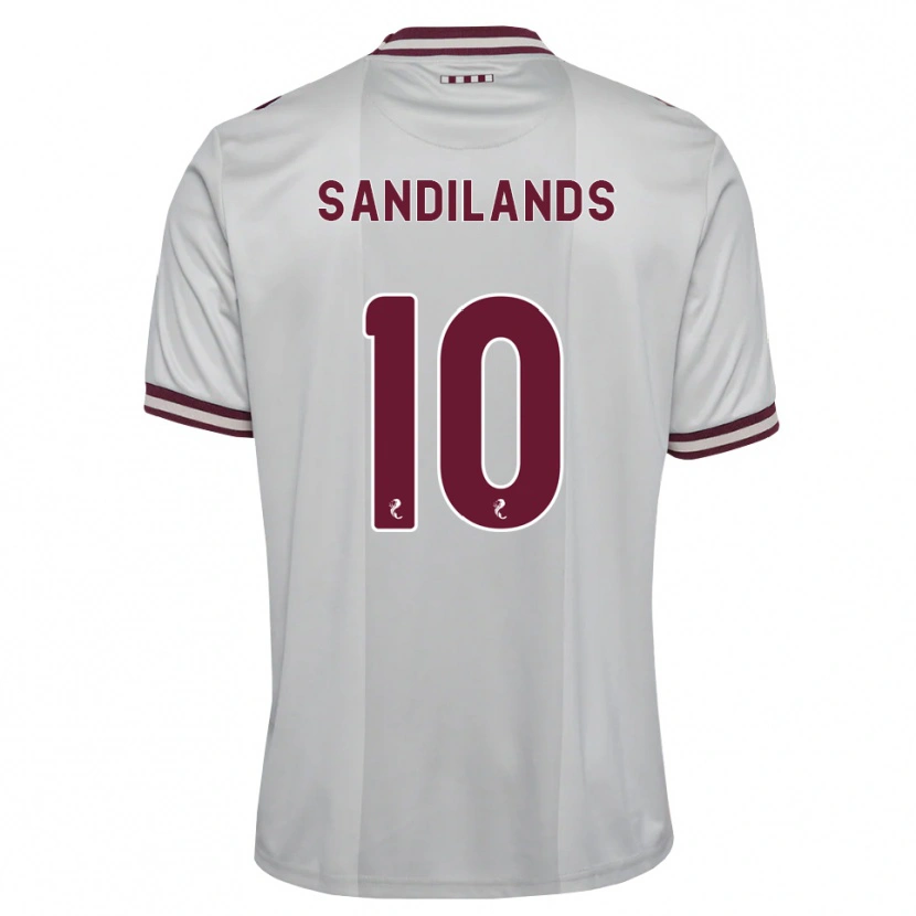 Danxen Herren Callum Sandilands #10 Weiß Burgunder Auswärtstrikot Trikot 2026/27 T-Shirt