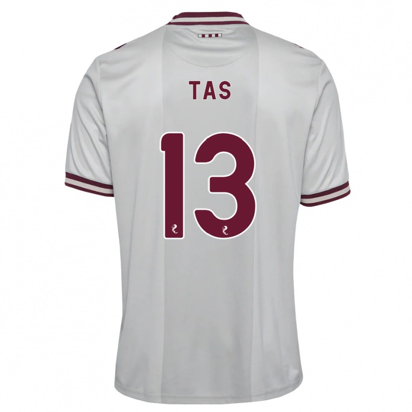 Danxen Herren Lyndon Tas #13 Weiß Burgunder Auswärtstrikot Trikot 2026/27 T-Shirt