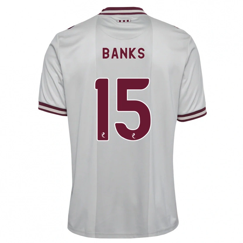 Danxen Herren Euan Banks #15 Weiß Burgunder Auswärtstrikot Trikot 2026/27 T-Shirt