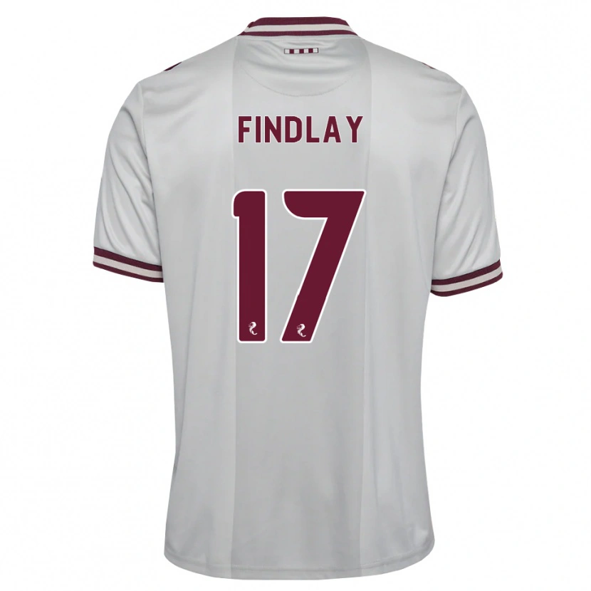 Danxen Herren Stuart Findlay #17 Weiß Burgunder Auswärtstrikot Trikot 2026/27 T-Shirt
