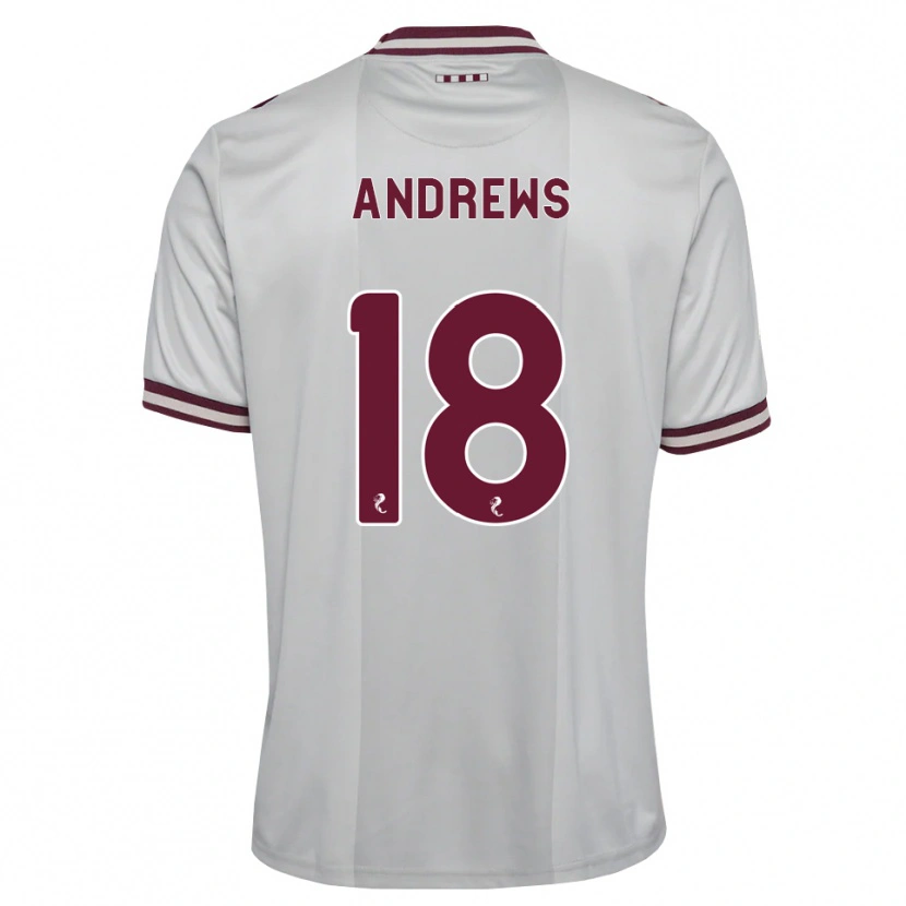 Danxen Herren Joely Andrews #18 Weiß Burgunder Auswärtstrikot Trikot 2026/27 T-Shirt