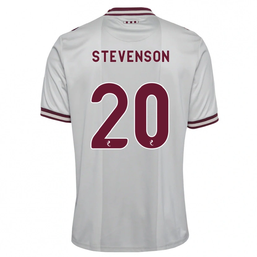 Danxen Herren Gus Stevenson #20 Weiß Burgunder Auswärtstrikot Trikot 2026/27 T-Shirt