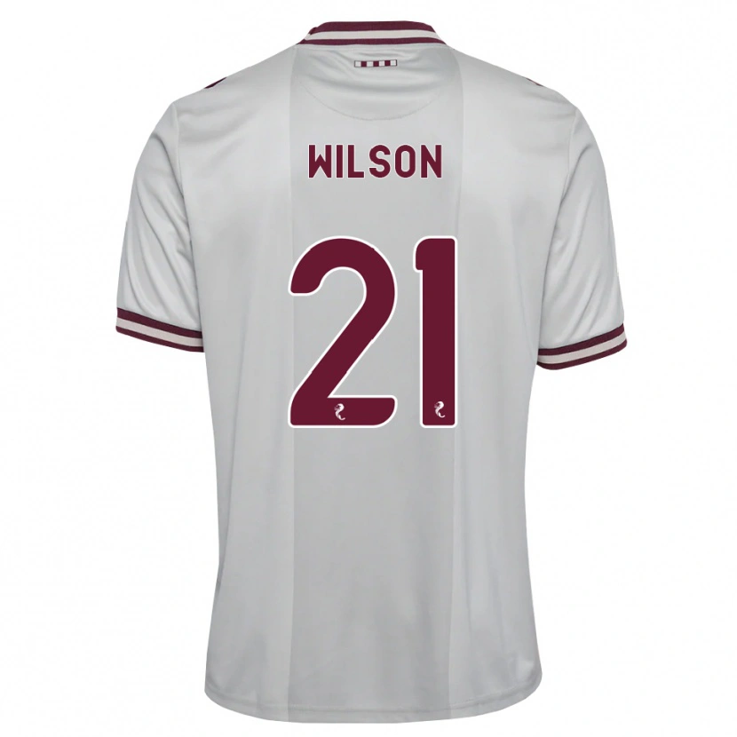 Danxen Herren James Wilson #21 Weiß Burgunder Auswärtstrikot Trikot 2026/27 T-Shirt