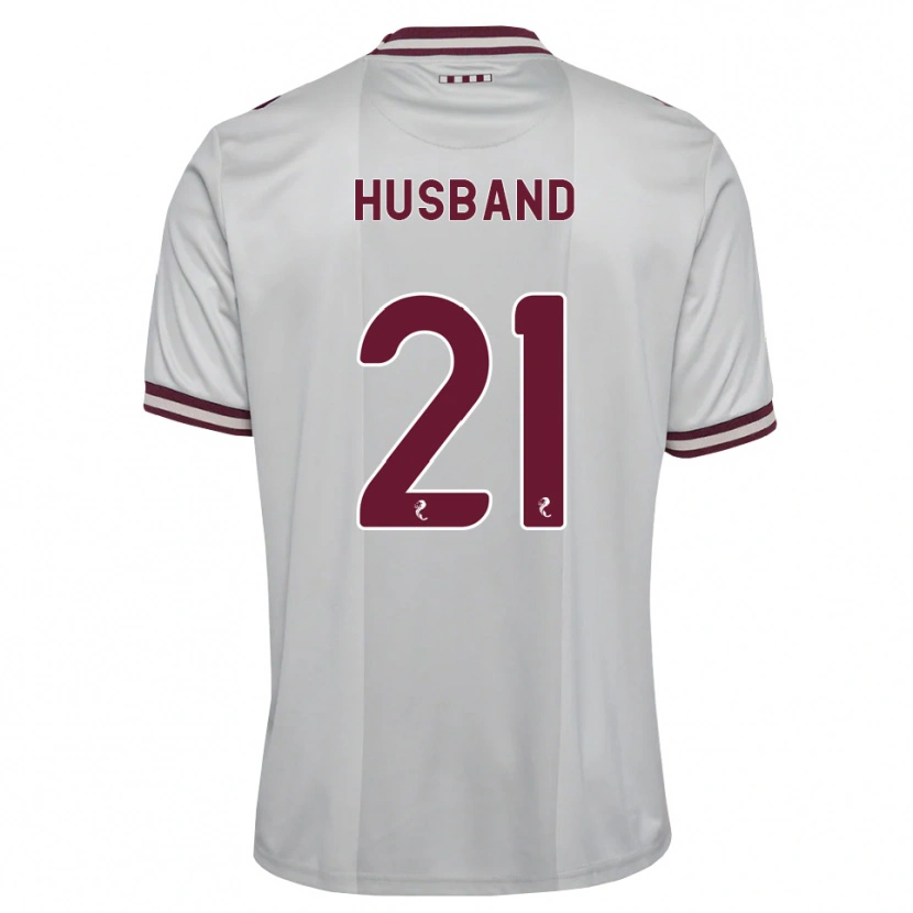 Danxen Herren Erin Husband #21 Weiß Burgunder Auswärtstrikot Trikot 2026/27 T-Shirt