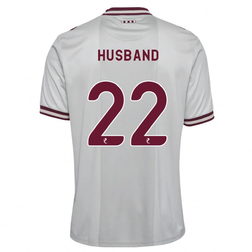 Danxen Herren Jessica Husband #22 Weiß Burgunder Auswärtstrikot Trikot 2026/27 T-Shirt