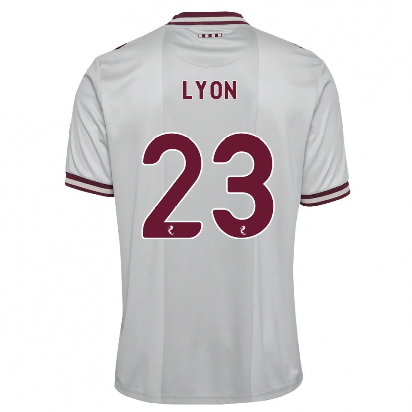 Danxen Herren Jack Lyon #23 Weiß Burgunder Auswärtstrikot Trikot 2026/27 T-Shirt