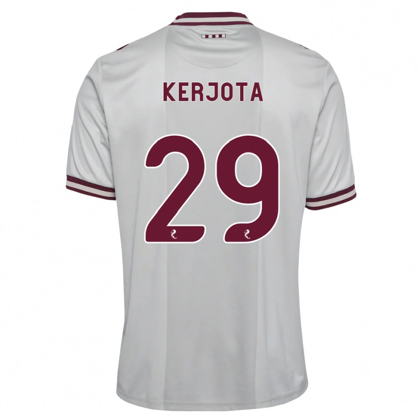 Danxen Herren Sabah Kerjota #29 Weiß Burgunder Auswärtstrikot Trikot 2026/27 T-Shirt