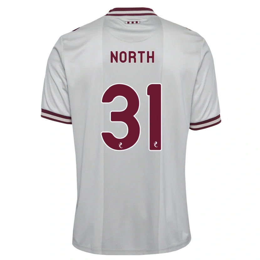 Danxen Herren Tommy North #31 Weiß Burgunder Auswärtstrikot Trikot 2026/27 T-Shirt