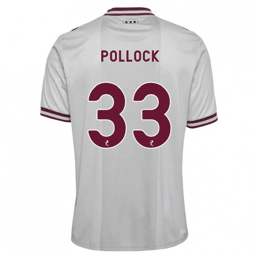 Danxen Herren Finlay Pollock #33 Weiß Burgunder Auswärtstrikot Trikot 2026/27 T-Shirt