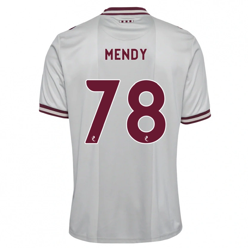 Danxen Herren Laurent Mendy #78 Weiß Burgunder Auswärtstrikot Trikot 2026/27 T-Shirt