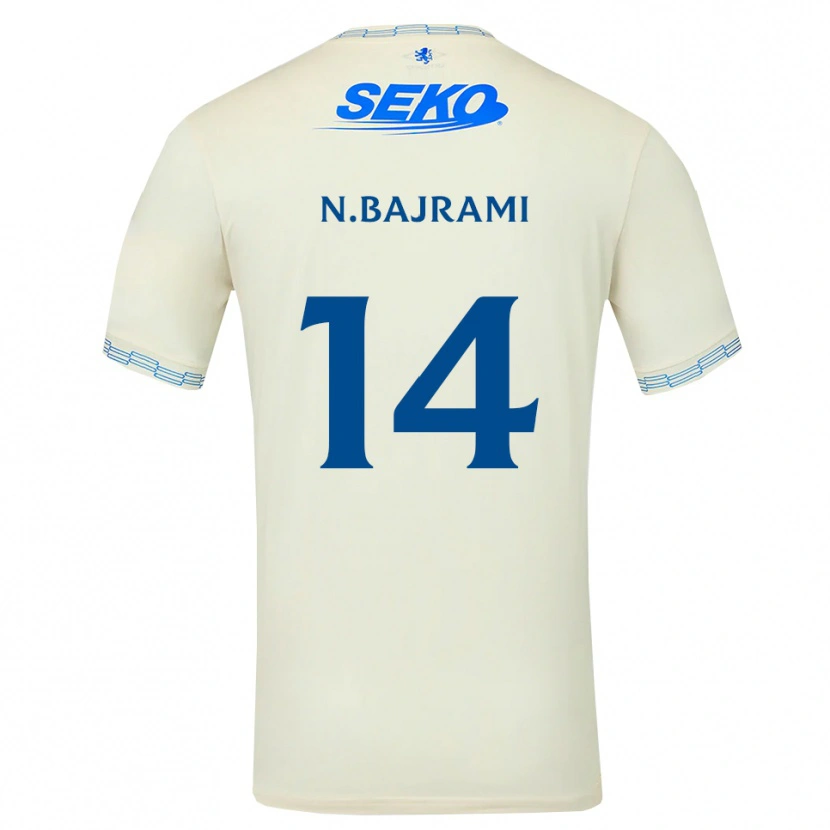 Danxen Herren Nedim Bajrami #14 Tiefseeblau Weiß Auswärtstrikot Trikot 2026/27 T-Shirt