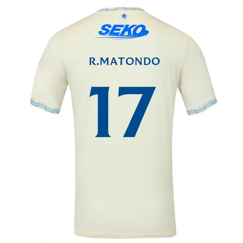 Danxen Herren Rabbi Matondo #17 Tiefseeblau Weiß Auswärtstrikot Trikot 2026/27 T-Shirt
