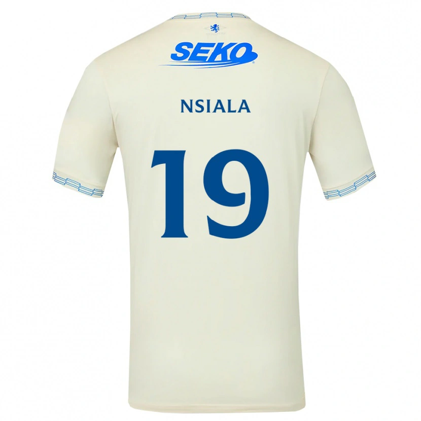 Danxen Herren Clinton Nsiala #19 Tiefseeblau Weiß Auswärtstrikot Trikot 2026/27 T-Shirt
