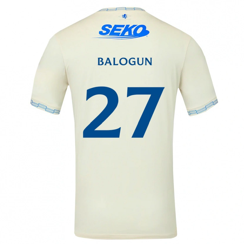 Danxen Herren Leon Balogun #27 Tiefseeblau Weiß Auswärtstrikot Trikot 2026/27 T-Shirt